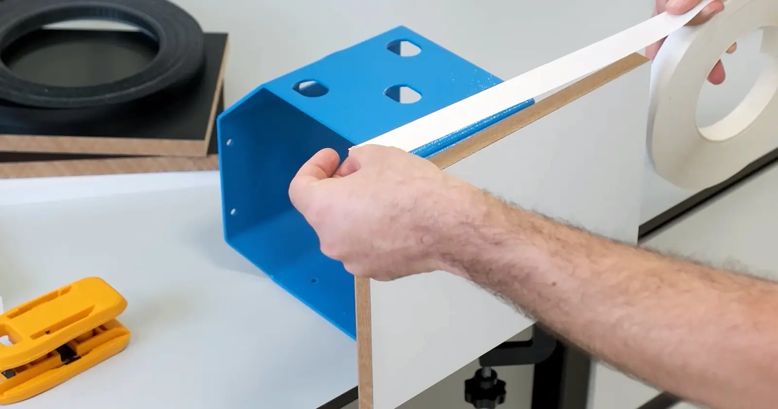 How to apply pre-glued melamine edgebanding